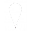 Collier Argent & Pendentif Double Etoiles