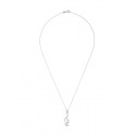 Collier Argent & Pendentif Clé de Sol