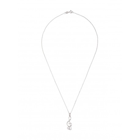 Collier Argent & Pendentif Clé de Sol