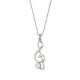 Collier Argent & Pendentif Clé de Sol