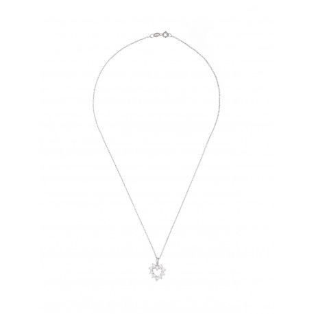 Collier Argent & Pendentif Cœur