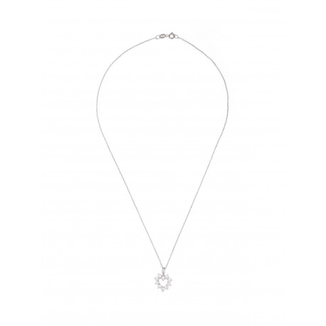 Collier Argent & Pendentif Cœur