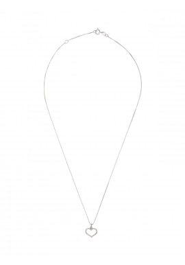 Collier Argent & Pendentif Cœur