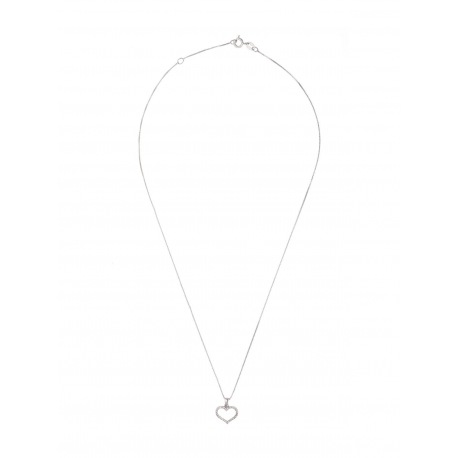 Collier Argent & Pendentif Cœur