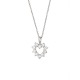 Collier Argent Orné d'un Solitaire serti CLOS