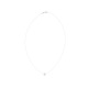 Collier Fil Nylon Transparent Orné d'un Solitaire Blanc