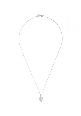 Collier Argent & Pendentif Tête de Mort