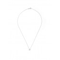 Collier Argent & Solitaire serti 4 Griffes