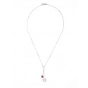 Collier Argent orné d'un Cœur Argent Massif & Améthyste