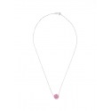 Collier Argent & Véritable Crystal Rose