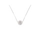 Collier Argent & Boule Véritable Crystal