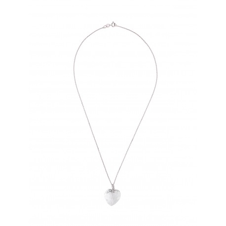 Collier Argent Cœur Véritable Crystal SWAROVSKI