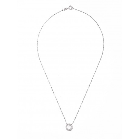 Collier Argent & Motif Circulaire