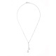 Collier Argent & Goutte Argent Massif OXYDE BLANC