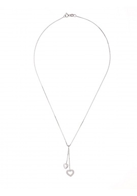 Collier Argent & Cœur Argent Massif