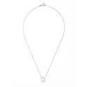 Collier Argent & Circulaire en Topaze