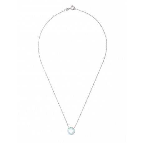 Collier Argent & Circulaire en Topaze