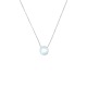 Collier Argent & Circulaire en Topaze
