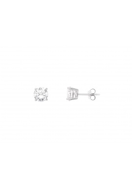 Boucles d'Oreilles Argent Motif Carré