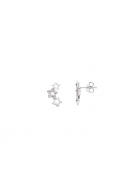 Boucles d'Oreilles Argent Motifs Etoiles