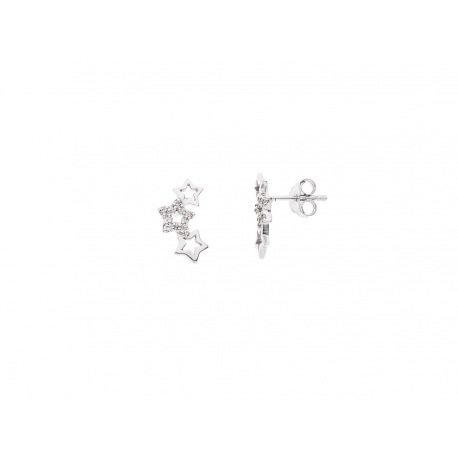 Boucles d'Oreilles Argent Motifs Etoiles