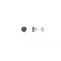 Boucles d'Oreilles 4 Griffes Argent & Solitaires Ronds