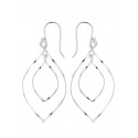 Boucles d'Oreilles Motifs Ellipses Mobiles Argent