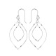 Boucles d'Oreilles Motifs Ellipses Mobiles Argent