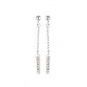 Boucles d'Oreilles Argent & Tiges Articulées Serties