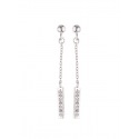 Boucles d'Oreilles Argent & Tiges Articulées Serties