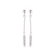 Boucles d'Oreilles Argent & Tiges Articulées Serties
