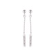 Boucles d'Oreilles Argent & Tiges Articulées Serties