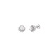 Boucles d'Oreilles Argent Pavage Rond