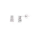 Boucles d'Oreilles Argent Demies Créoles