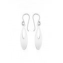 Boucles d'Oreilles Motifs Ovales Mobiles Argent