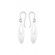 Boucles d'Oreilles Motifs Ovales Mobiles Argent