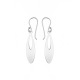 Boucles d'Oreilles Motifs Ovales Mobiles Argent