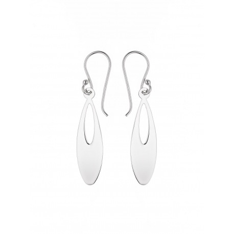 Boucles d'Oreilles Motifs Ovales Mobiles Argent