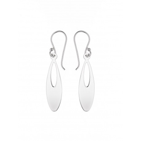 Boucles d'Oreilles Motifs Ovales Mobiles Argent