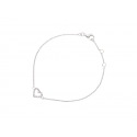 Bracelet en Argent avec Motif Central Cœur