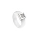 Bague Jonc Carré Prestige Céramique