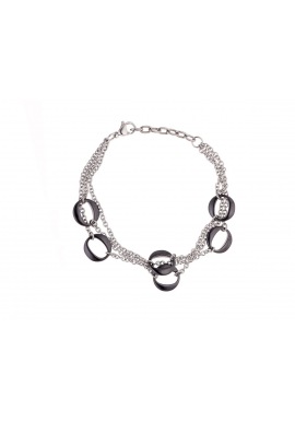 Bracelet Gourmette Style Maillons Céramique