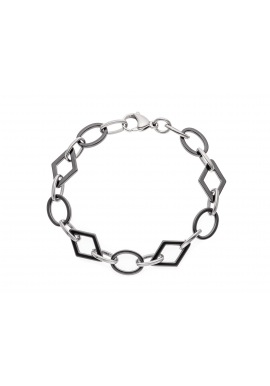 Bracelet Maille Fantaisie Anneau Céramique