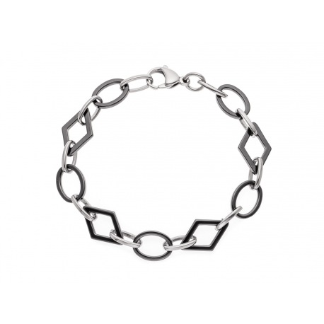 Bracelet Maille Fantaisie Anneau Céramique