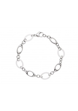 Bracelet Maille avec Anneau Céramique