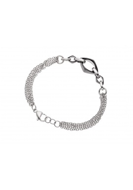 Bracelet Maille avec 3 Anneaux en Céramique