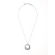 Collier Pendentif Céramique Motif Double Cercle