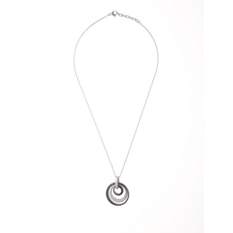 Collier Pendentif Céramique Motif 3 Cercles