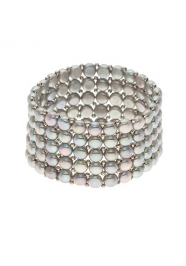 Bracelet 5 Rangs de Perles