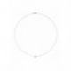 Collier Solitaire Diamants 0,10 Cts & Or Blanc 375 Millièmes